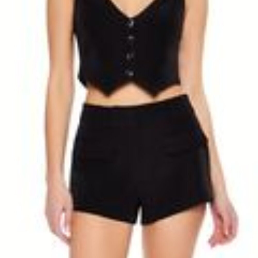 FOREVER 21 🦋 5/$21 High-Rise Trouser Shorts NWT Large